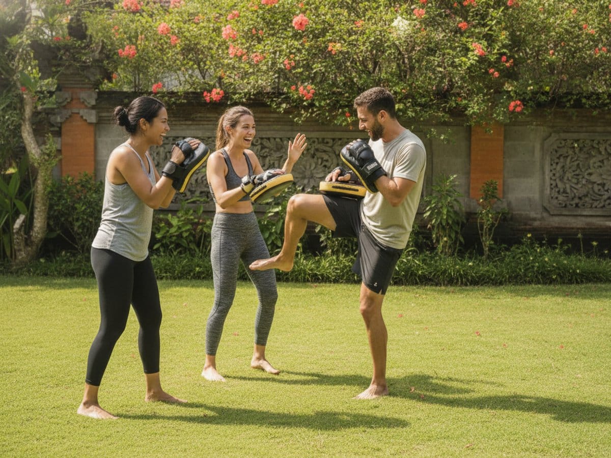 Group Muay Thai Class in Echo Beach